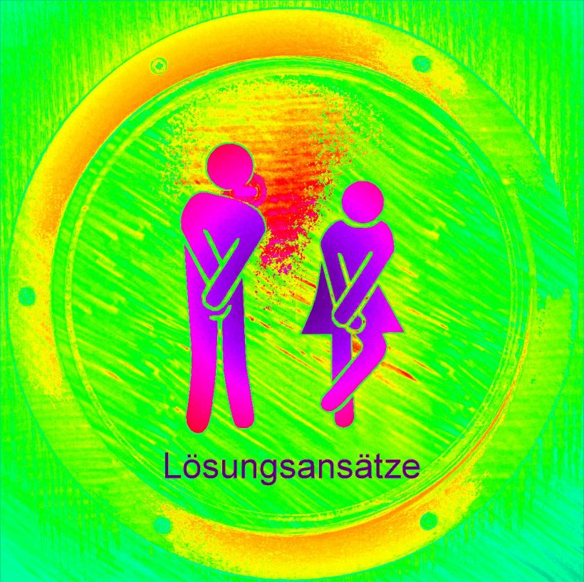 Blase mit Stoerungen