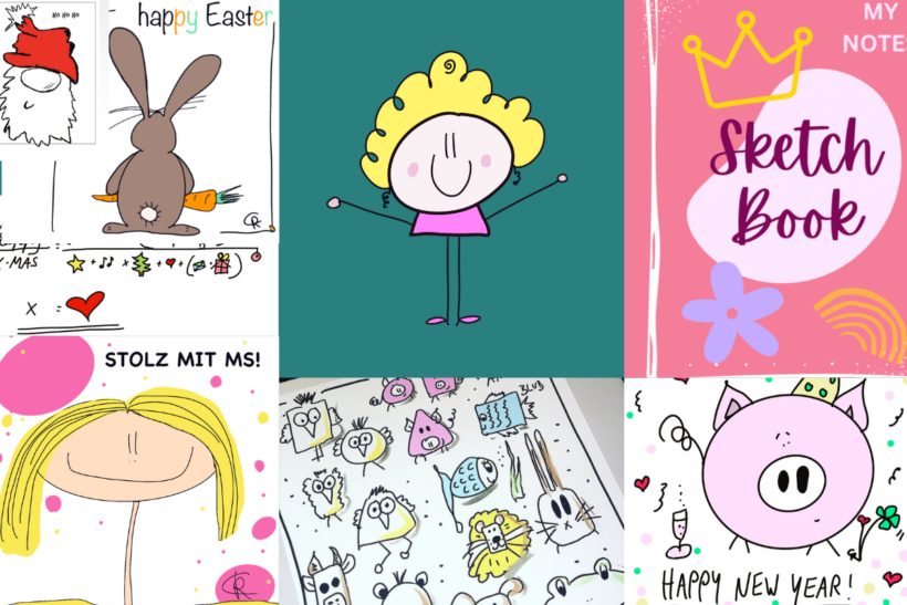 Hobby mit MS – Sketchnotes, Zeichnungen und meine kleine Puppe